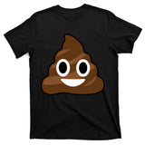 Poop Emoji Smiley Face Logo T-Shirt
