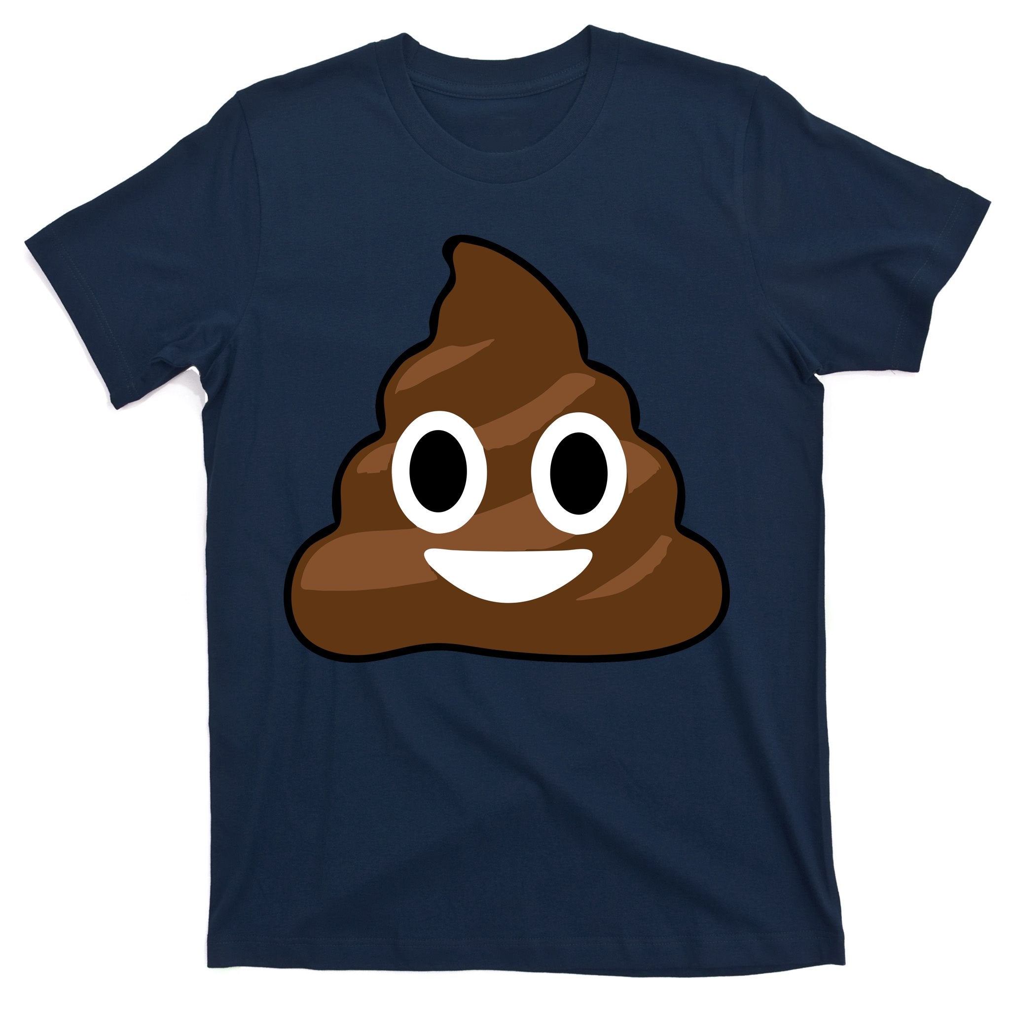 Poop Emoji Smiley Face Logo T-Shirt
