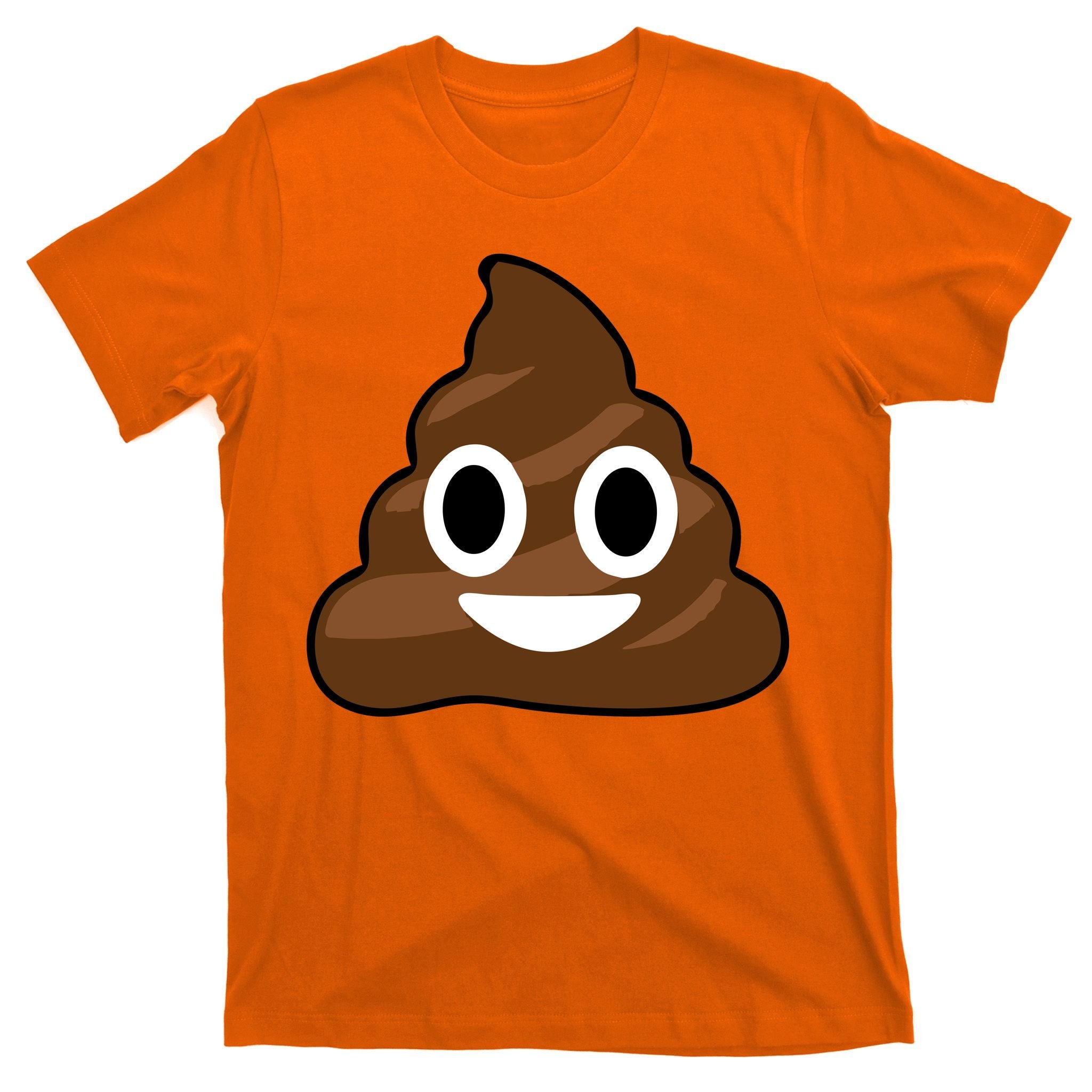 Poop Emoji Smiley Face Logo T-Shirt
