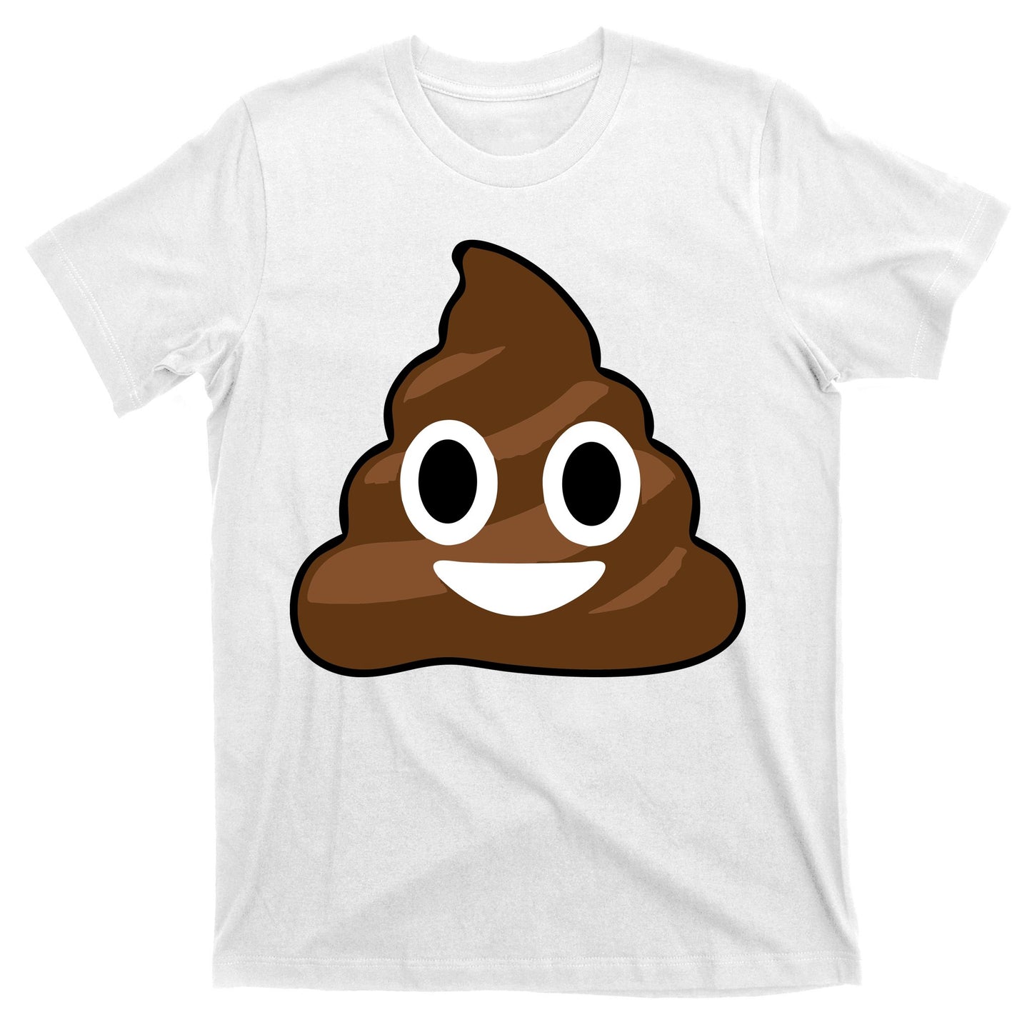 Poop Emoji Smiley Face Logo T-Shirt