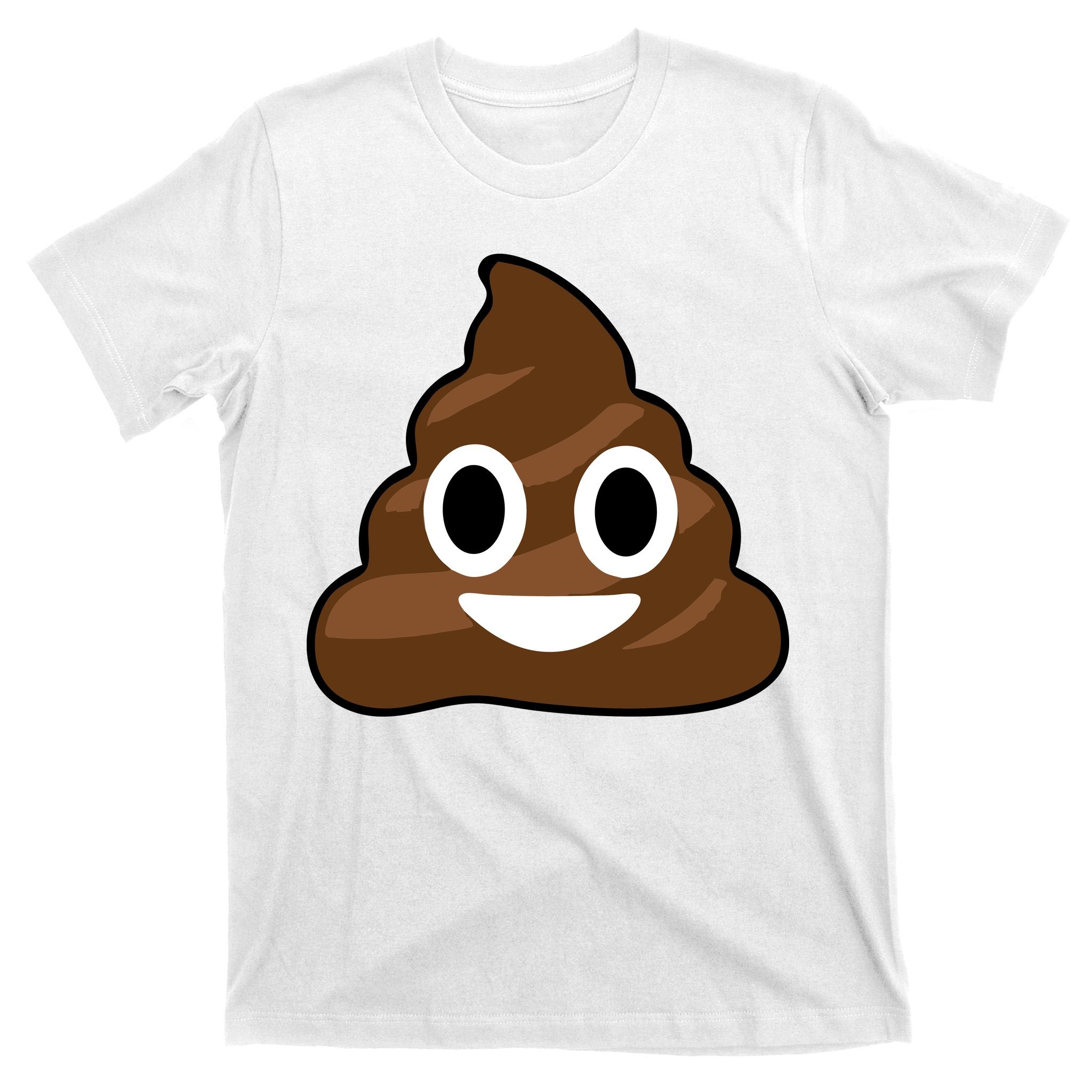 Poop Emoji Smiley Face Logo T-Shirt