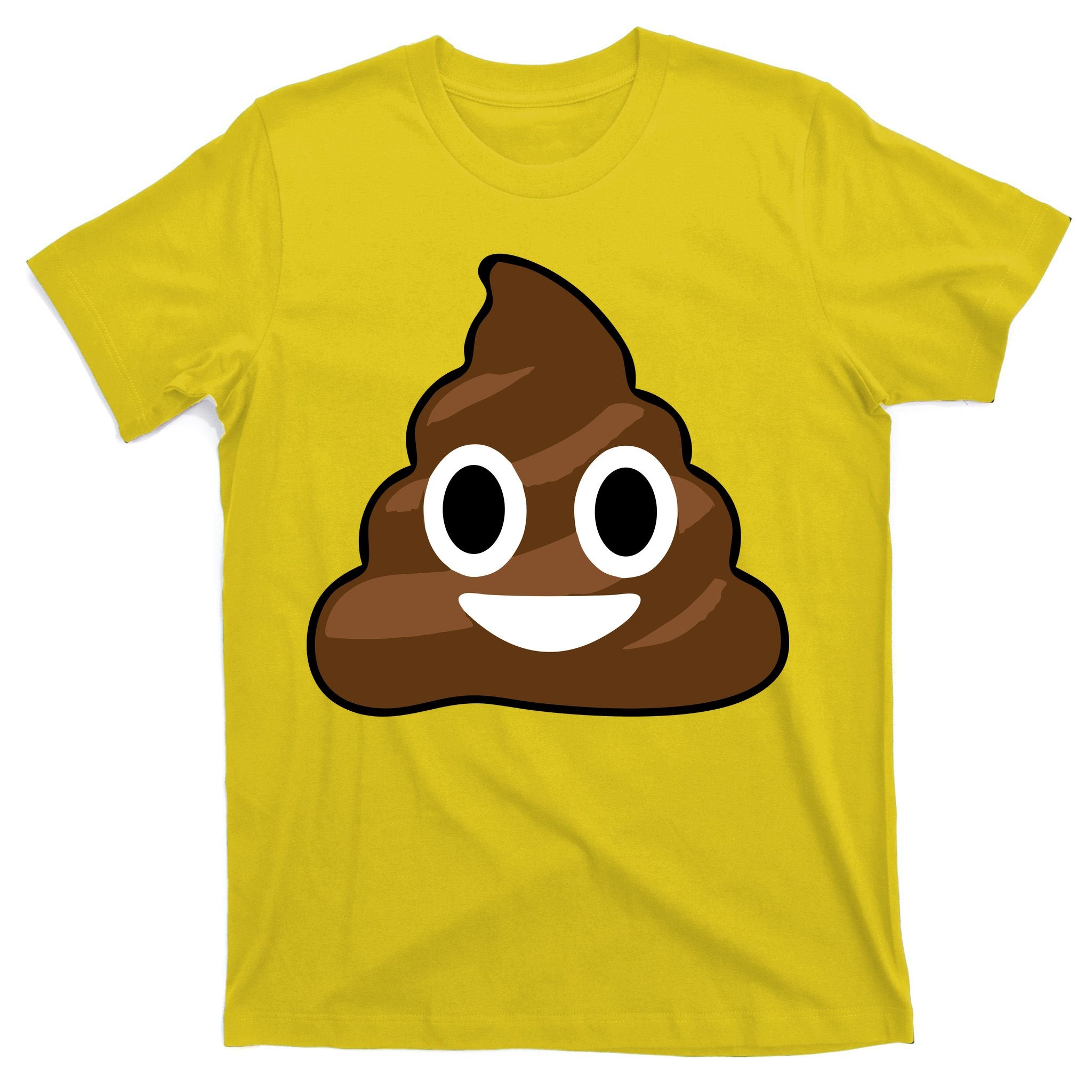 Poop Emoji Smiley Face Logo T-Shirt