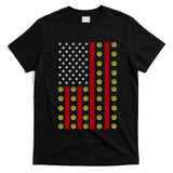 Patriotic Pickleball Player Us Flag Pickleball 4th Of July Gift T-Shirt