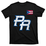 Puerto Rico Baseball Flag Pride Boricua Puerto Rico T-Shirt