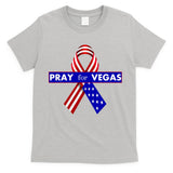 Pray For Vegas USA Flag Ribbon T-Shirt