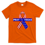 Pray For Vegas USA Flag Ribbon T-Shirt