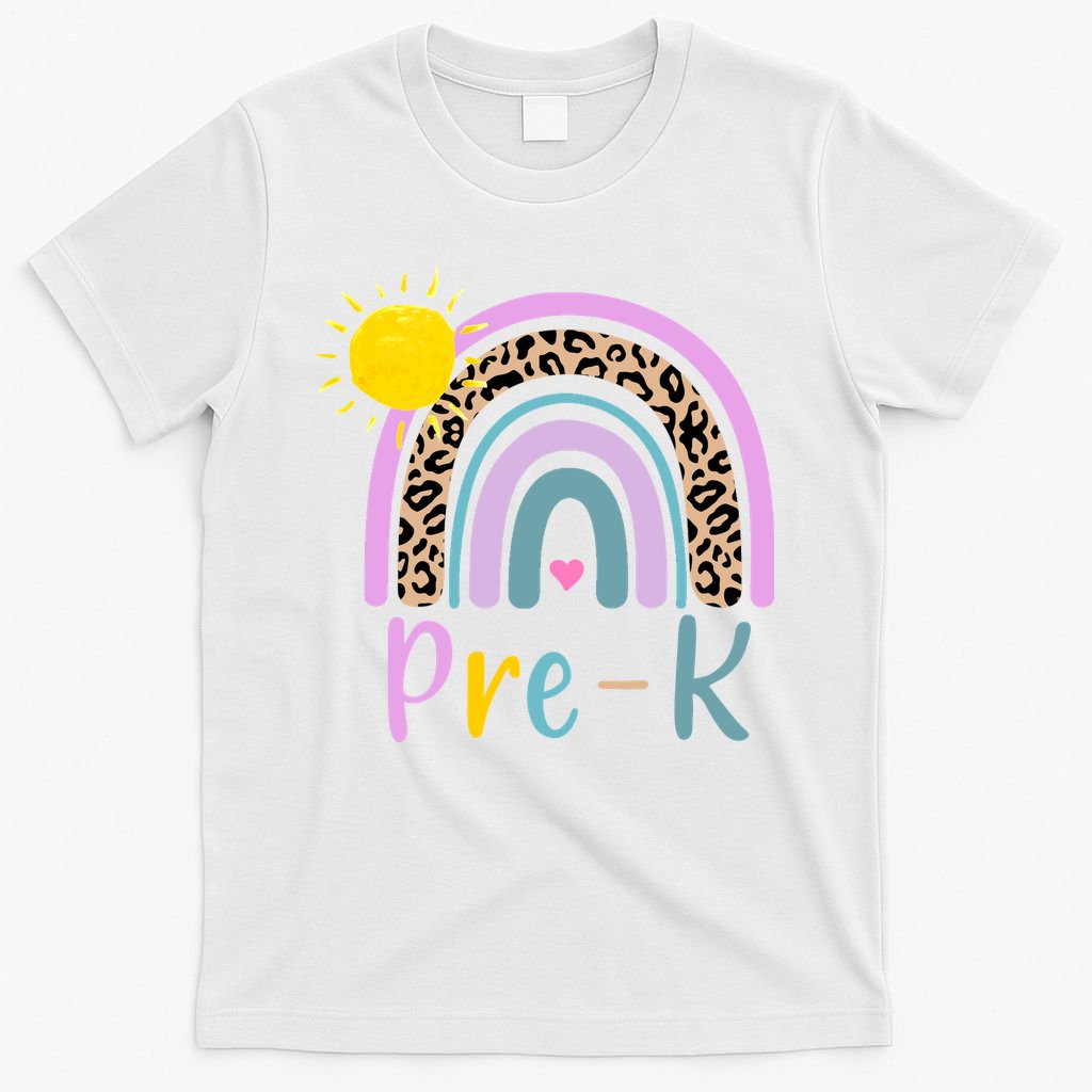 Pre-K Rainbow Teacher Student Back To School T-Shirt