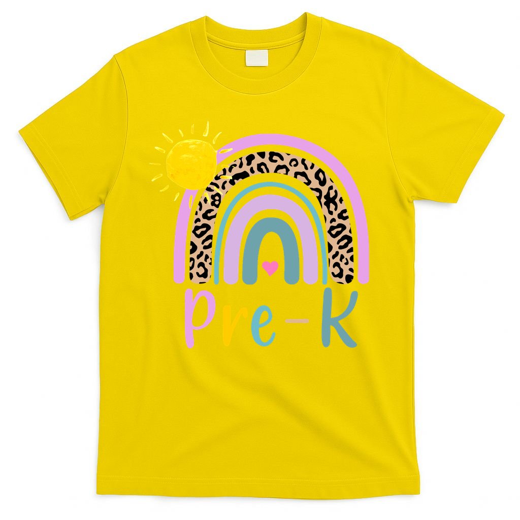 Pre-K Rainbow Teacher Student Back To School T-Shirt