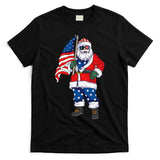 Patriotic Santa American Christmas 4th Of July Santa T-Shirt