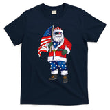 Patriotic Santa American Christmas 4th Of July Santa T-Shirt