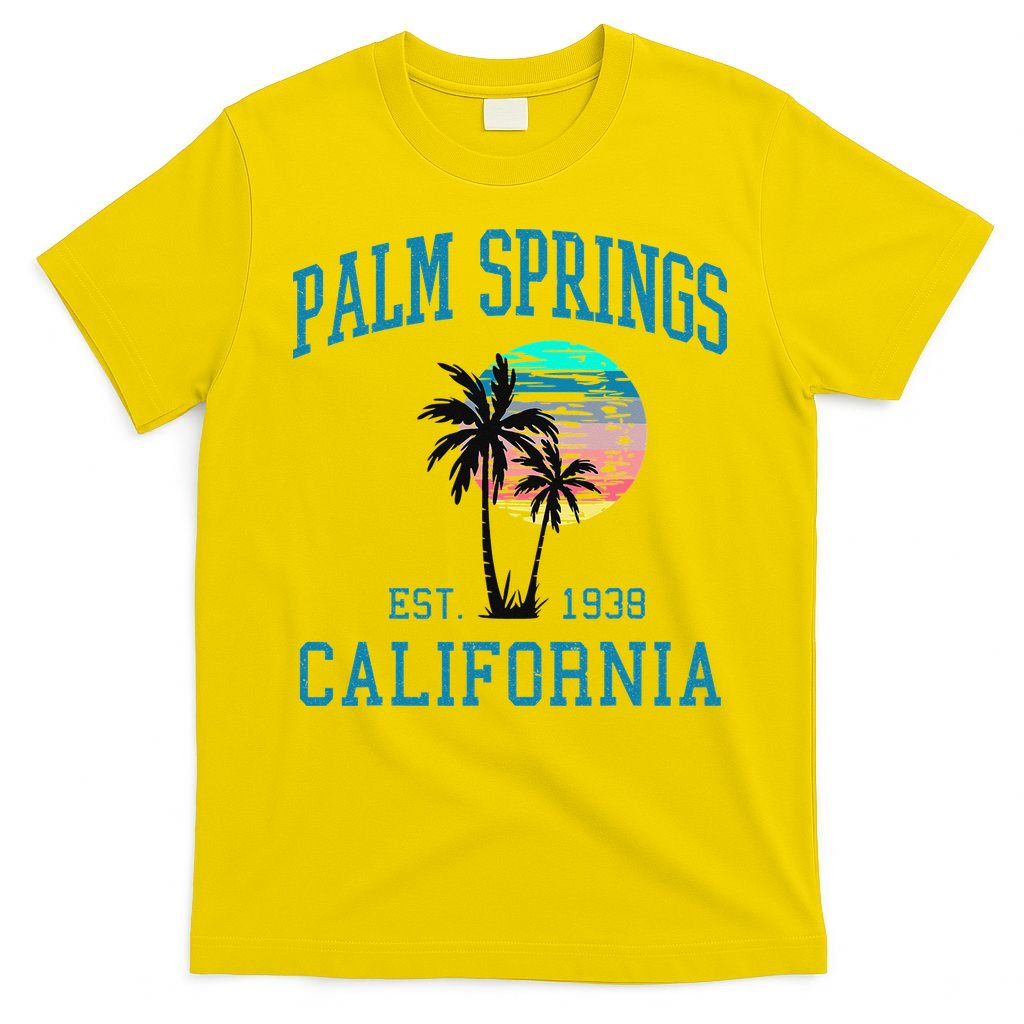 Palm Springs California Beach Vintage Palm Trees Summer T-Shirt