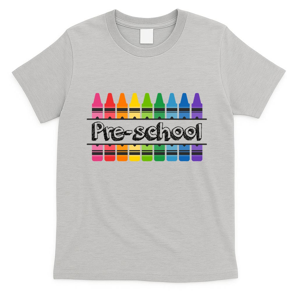 Pre School Colorful Crayons Back To School T-Shirt