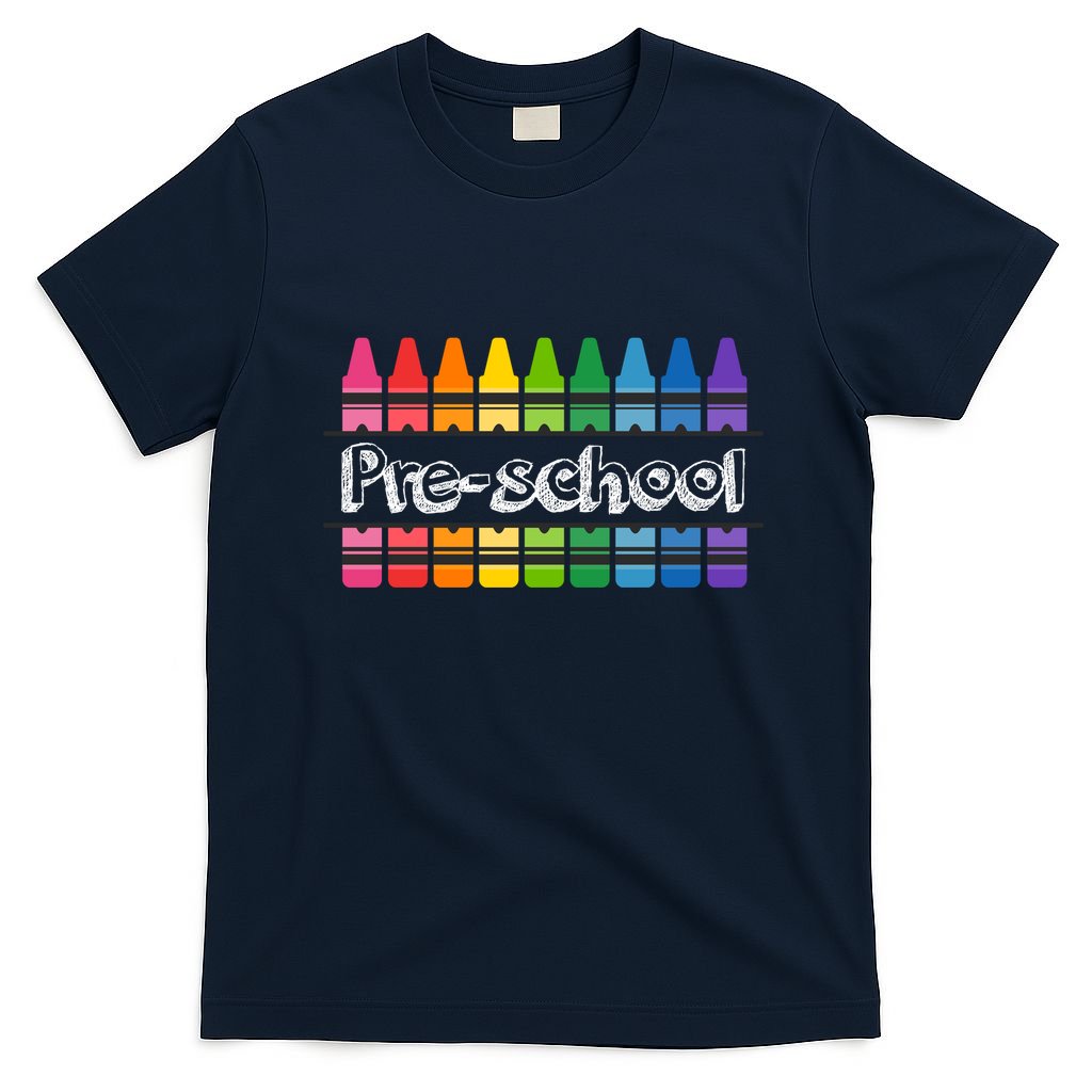 Pre School Colorful Crayons Back To School T-Shirt