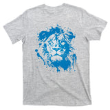 Paint Splat Graffiti Lions Football Sports Fan T-Shirt