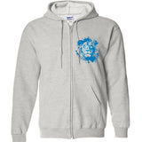 Paint Splat Graffiti Lions Football Sports Fan Full Zip Hoodie