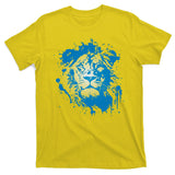 Paint Splat Graffiti Lions Football Sports Fan T-Shirt