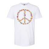 Peace Sign Love Hearts Softstyle CVC T-Shirt
