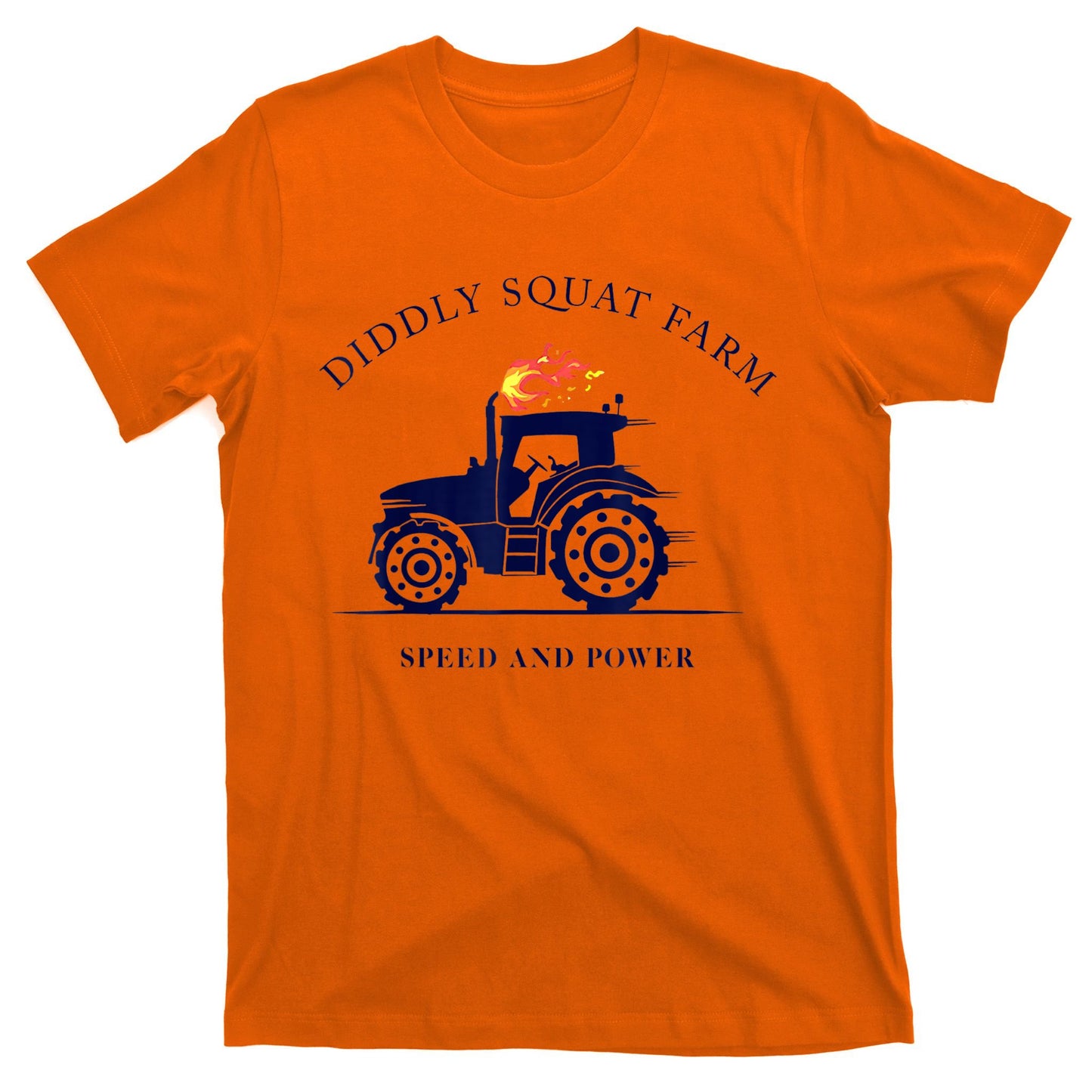 Perfect Tractor Design Diddly Squat Farm Speed And Power T-Shirt