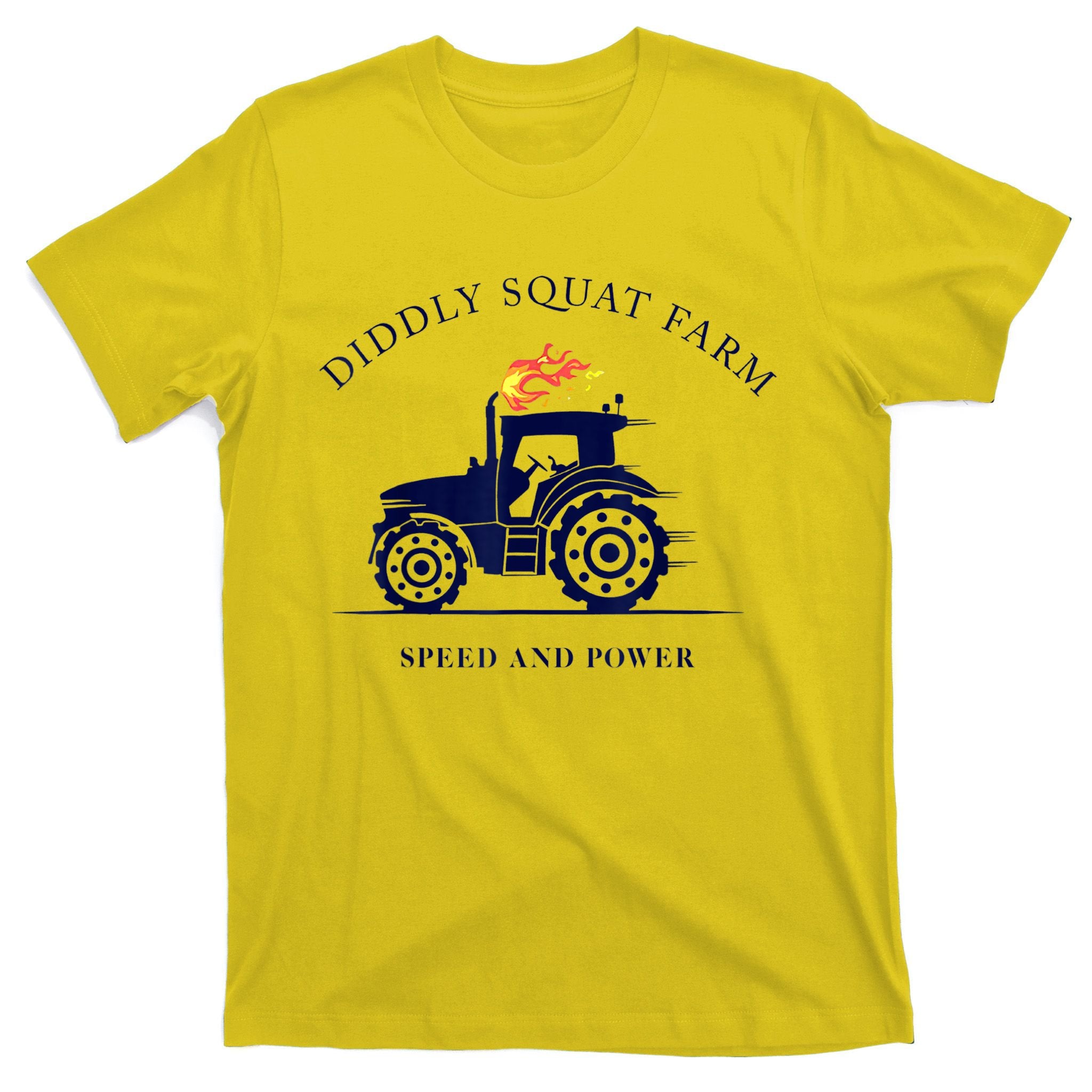 Perfect Tractor Design Diddly Squat Farm Speed And Power T-Shirt