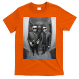 President Trump Elon Musk Funny Meme Knocking On Door T-Shirt