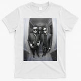 President Trump Elon Musk Funny Meme Knocking On Door T-Shirt