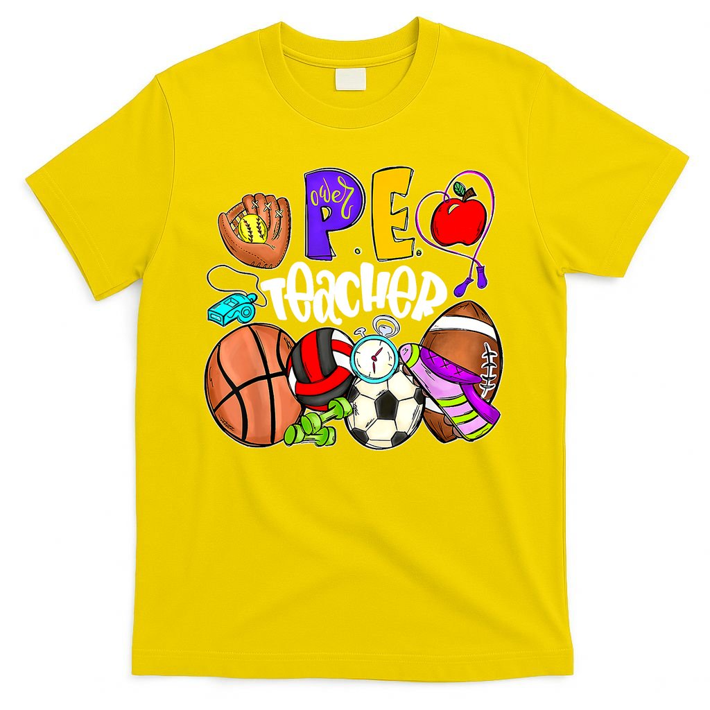 PE Teacher Funny Physical Education Teacher Back To School T-Shirt
