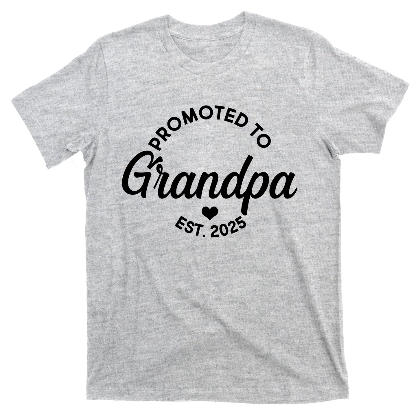 Promoted To Grandpa Est 2025 T-Shirt