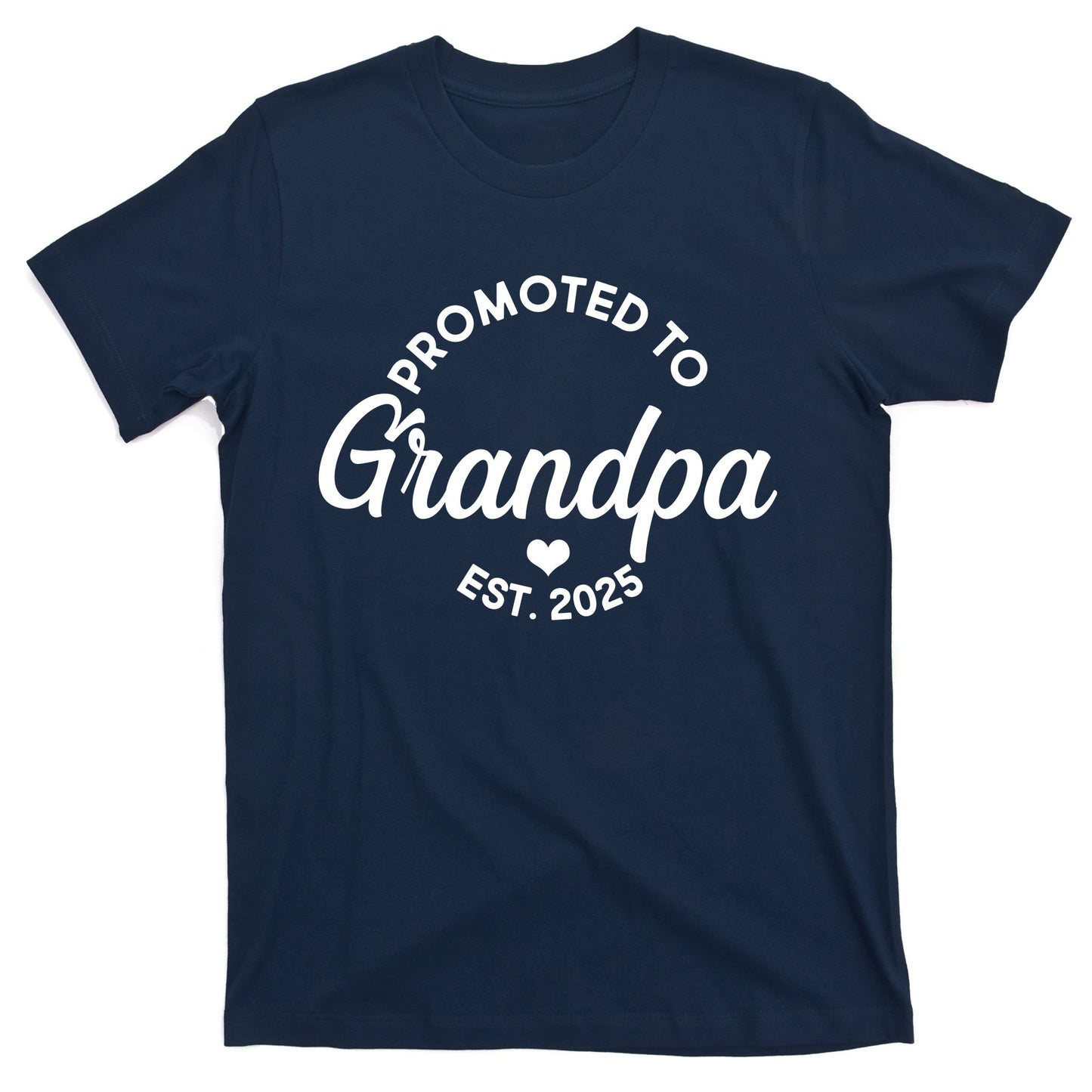 Promoted To Grandpa Est 2025 T-Shirt