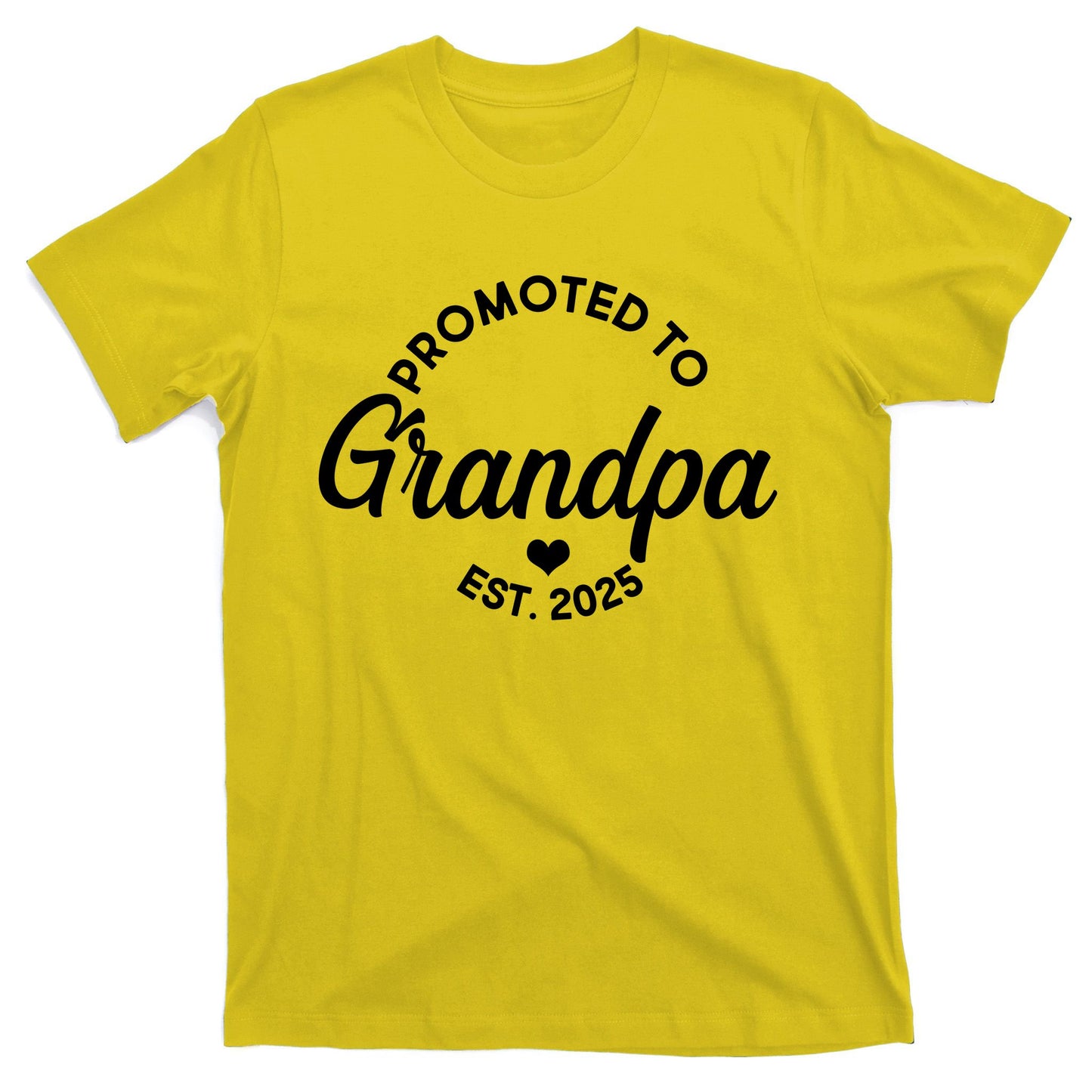 Promoted To Grandpa Est 2025 T-Shirt