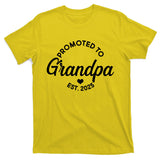 Promoted To Grandpa Est 2025 T-Shirt