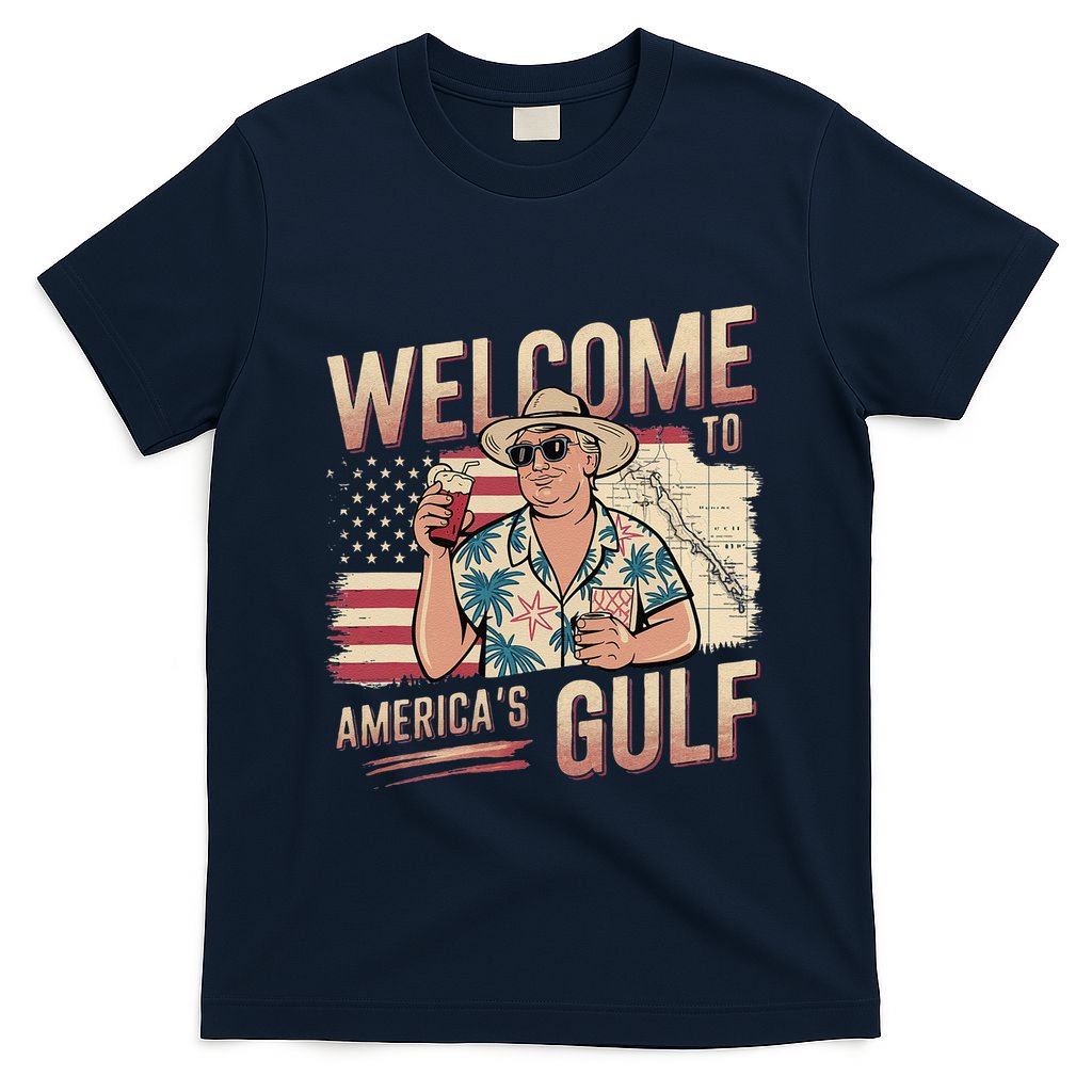 President Trump Welcome To AmericaS Gulf Mexico Vacation T-Shirt