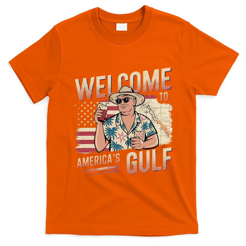 President Trump Welcome To AmericaS Gulf Mexico Vacation T-Shirt