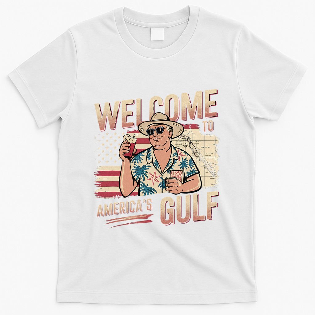 President Trump Welcome To AmericaS Gulf Mexico Vacation T-Shirt