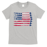Patriotic USA American Flag Air Show Jets T-Shirt