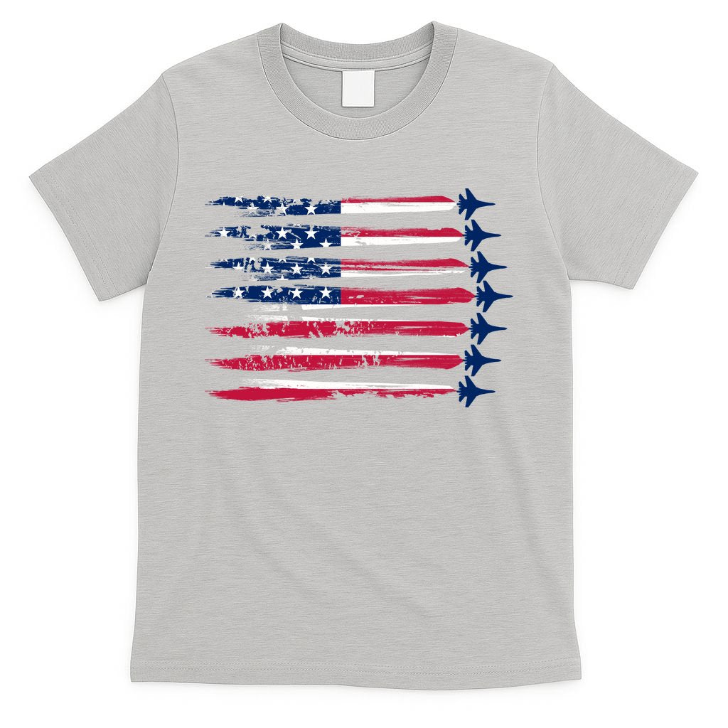 Patriotic USA American Flag Air Show Jets T-Shirt
