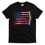 Patriotic USA American Flag Air Show Jets T-Shirt