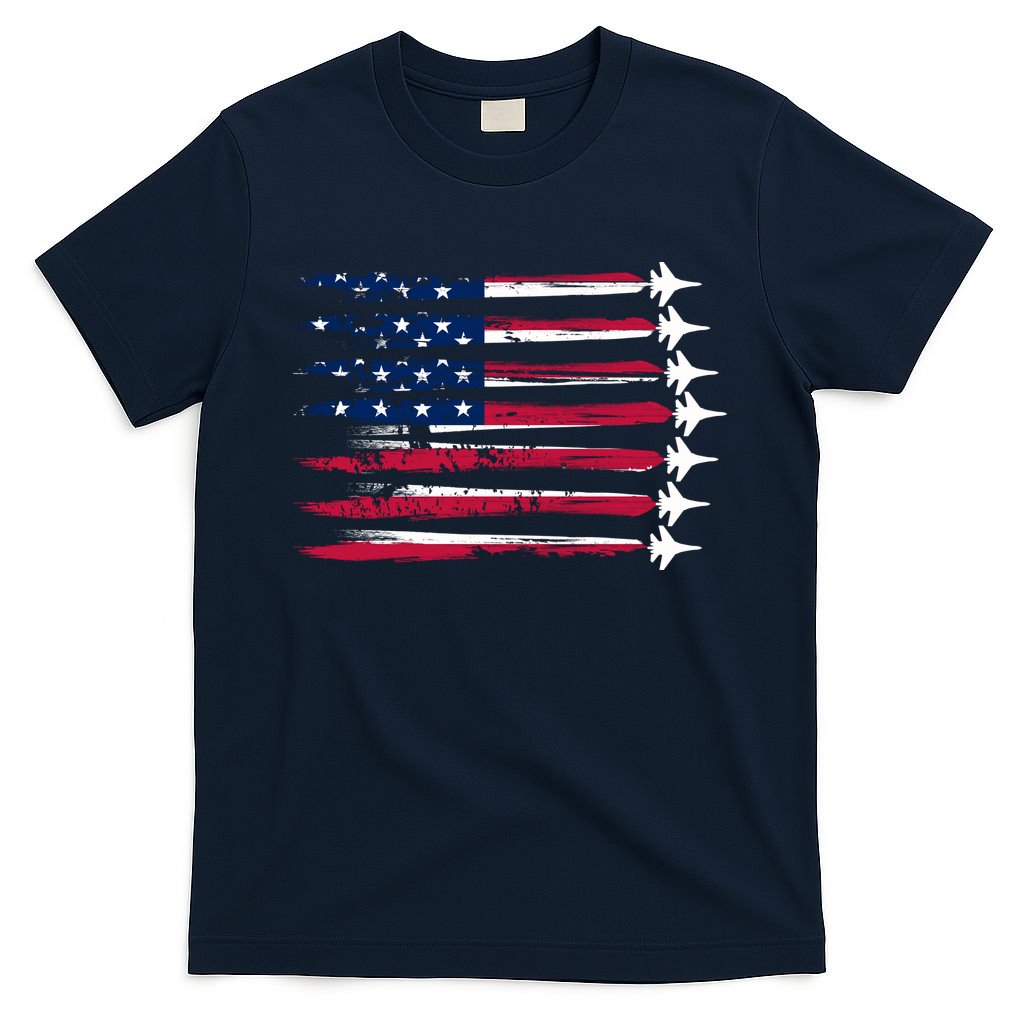Patriotic USA American Flag Air Show Jets T-Shirt
