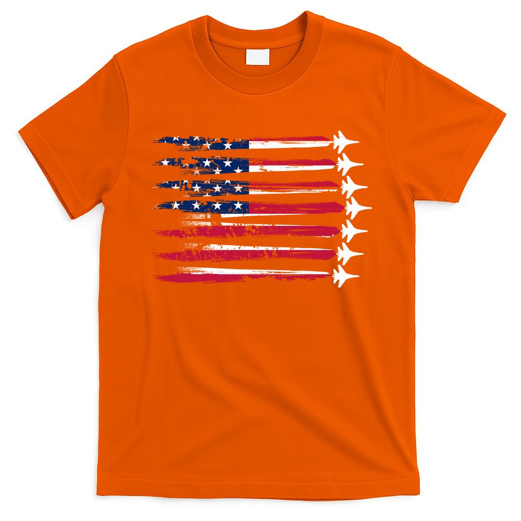 Patriotic USA American Flag Air Show Jets T-Shirt