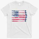 Patriotic USA American Flag Air Show Jets T-Shirt
