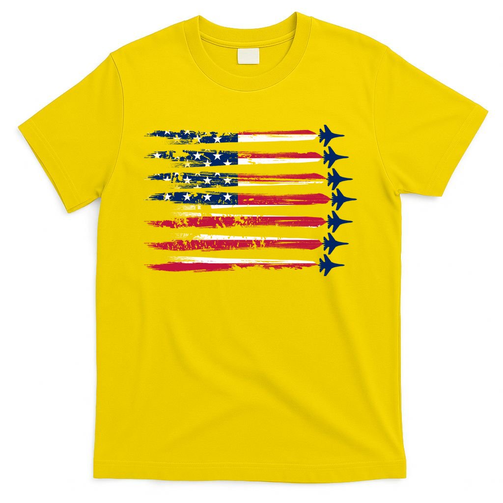 Patriotic USA American Flag Air Show Jets T-Shirt
