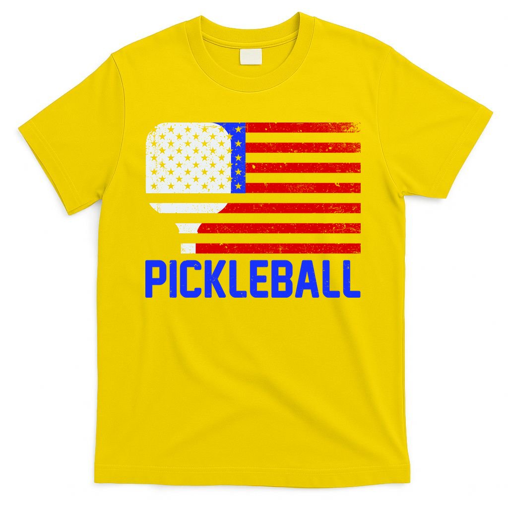 Pickeball USA American Flag T-Shirt