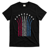 Patriotic Usa American Red White Blue Flag Jets 4th Of July Gift T-Shirt