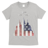 Patriotic Usa Flag Fighter Jets 4th Of July T-Shirt