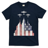 Patriotic Usa Flag Fighter Jets 4th Of July T-Shirt