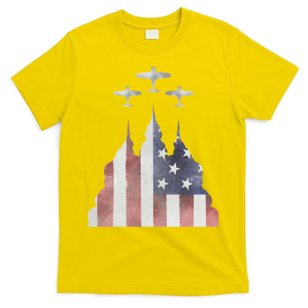 Patriotic Usa Flag Fighter Jets 4th Of July T-Shirt