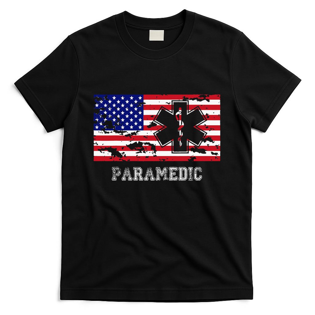 Paramedic Usa Flag T-Shirt