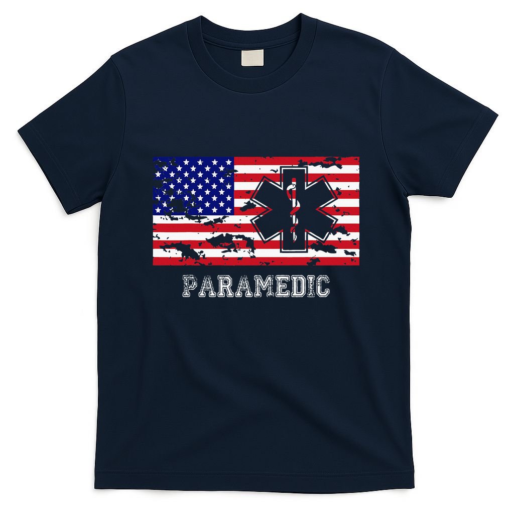 Paramedic Usa Flag T-Shirt