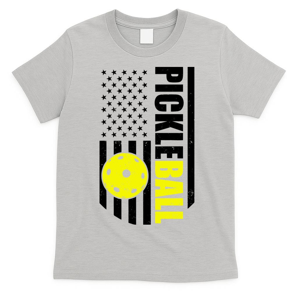 Pickleball USA Flag Love Playing Pickle Ball T-Shirt