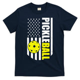 Pickleball USA Flag Love Playing Pickle Ball T-Shirt