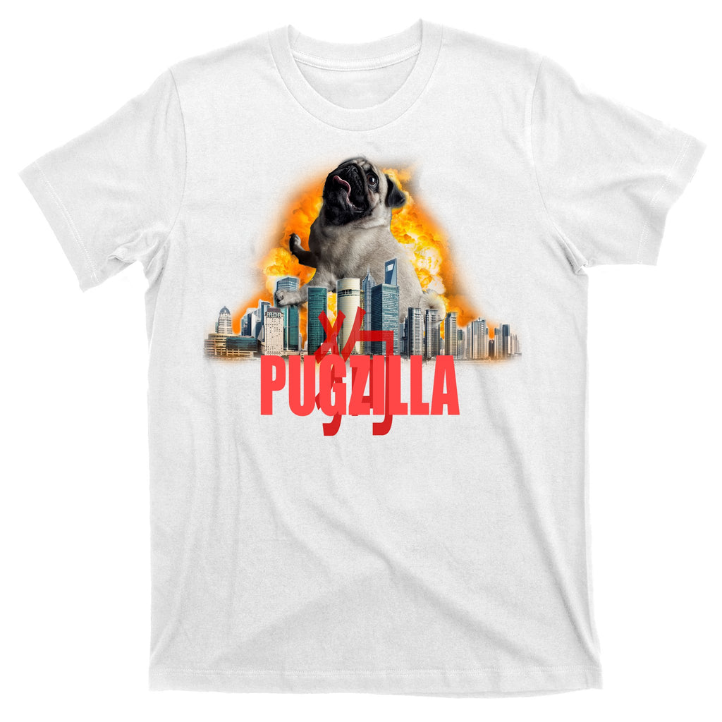 Pugzilla Funny Pug T-Shirt